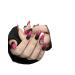 KEMKEY Rose Red System Black Gradient Square Diamond Europe And The United States And The United States Nail Wear Nail Products(Large) 1 count (Pack of 1)