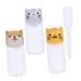 Zerodeko 1 Set Sauce Bottle Stuffed Animal Condiment Squeeze Bottle Small Bottles Travel Lip Gloss Insulation 1.5X1.5X3.5CM Assorted Color