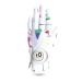 Finger ten golf gloves women leather left right hand golf glove golf gloves with ball marker value 1 piece of glove rain grip handle left right golf color m left