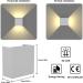 2PCs LED Wall Lights - 6W 3000K Warm White IP65 Waterproof Indoor/Outdoor Modern Lamps for Hallway Living Room Balcony Stairs | Shop Now! - Buy Online on GoSupps.com