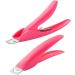 Clipper Trimmer Scissors Round Edge Finger Cutter Nail Manicure Tool Nail Clippers Professional Trimmer(Rose Red) - Buy Online on GoSupps.com