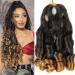 Just Another One French Spiral Curls Curly Braiding Hair Loose Wave Crochet Hair Braids Pre Stretched Braiding Extension Artificial Hair 22 inch Ombre Dark Brown and Light Brown