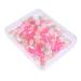 VINTORKY 50pcs Double Ended Eyeshadow Brush Fan Makeup Brush Makeup Eyeshadow Eye Primer Brush Pink Plastic