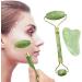 Natural Jade Roller & Gua Sha Set - Anti-Aging Facial Massagers for Rejuvenating Skin Reducing Wrinkles & Puffiness - Buy Online on GoSupps.com
