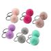 Minkissy 12pcs Pom Ball Elastic Hair Ties | Cute Pompom Hair Bands & Accessories for Ponytails - Buy Online on GoSupps.com