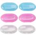 Baby Finger Toothbrush Set - Silicone & BPA-Free 6 Pieces in White Blue & Pink | Toddler Tooth Training with Storage Box - Buy Online on GoSupps.com