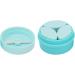 Leakproof Silicone Cream Jars Travel Set with Sealed Lids Spoon for Toiletries Refillable Containers for Hair Clips Pills - Blue - Buy Online on GoSupps.com