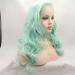 Natural Mint Green Wig with Side Bangs | Long Wavy Heat Resistant Synthetic Hair - Shop Now! - Buy Online on GoSupps.com