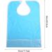 Eating Bib Clothes Protector Comfortable 2 Colors Optional Portable Waterproof Home Care Elderly Eat out for Older Adult(Light Blue) - Buy Online on GoSupps.com