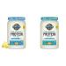 Garden of Life Organic Vegan Protein Powder Bundle - Vanilla 1.5 LB & Unflavored 1.2 LB - 22g Plant Based Protein