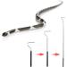 Lezevn 2Pcs Extensible Stainless Steel Snake Hook Retractable Reptile Hook Catcher Controlling Moving Hook Stick for Catching Handling Small Snake - Buy Online on GoSupps.com