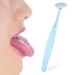 Tongue scraper professional tongue brush with silicone brush head for fresh breath