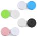 Rumyve Set of 4 Contact Lens Cases - Leak-Proof Travel-Friendly Portable Lens Storage Boxes (4 Colors)