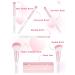Mini Makeup Brushes Travel Set - LED Mirror Multifunctional Eyebrow & Blush Brush - Pink Roll Brush for Easy Application & On-the-Go Beauty - Buy Online on GoSupps.com