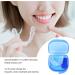 Shop 2PC Dental Disposable Braces & Prosthetic Travel Box - Lightweight with Air Hole Black & Light Blue - Ideal for Mouth Protection - Buy Online on GoSupps.com