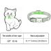 Personalized Cat Neck Bands with Bell - Custom Safety Buckle & Embroidered ID Name (Blue) | International Shipping Available - Buy Online on GoSupps.com