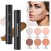 AZLESLOG 2023 Upgrade Contour Stick - Double-End Highlighter Stick, 2 Colors, Face Makeup & Concealer in Lotus Light Brown - Buy Online on GoSupps.com