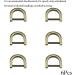 Hahiyo D-Rings with Screw Shackle Horseshoe U Shape Key Ring 9.2mm Inner Width - Bronze, 6 Pieces - Buy Online on GoSupps.com