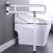 Foldable Toilet Grab Bar Handrail Shower Safe Handle Seat Support Non Slip Hand Grips for Disabled Elderly Handicap Stainless Steel White 75X71.5cm (White 75X71.5cm) - Buy Online on GoSupps.com