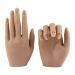 Nail Hand Practice Silicone Female Mannequin Life Size Hand as Sketch Nail Practice Hands Jewelry Ring Glove Watch Display with Nail 18cm (Right hand, Light brown) Right hand (Pack of 1)