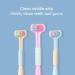 Bokioesde Tongue Scraps Toothbrush - Fresh Breath & Healthy Mouth | Three-Sided Triple Clean Plastic | A22 Peach Pink for Kids - Buy Online on GoSupps.com