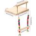 2pcs Bird Platform Stand Wooden Platform Play Exercise Stands Parrot Perches and Swing Bird Cage Toys Wood Swing Ferris Wheel Chewing for Parakeet Cockatiel Conure(size:1set) - Buy Online on GoSupps.com