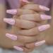 Shop Hujl Chrome Powder Coffin Fake Nails - 24 ct Chameleon Mirror Nail Art Tips for Salon-Style Glam - Buy Online on GoSupps.com