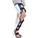 Adjustable Hip Joint Fixation Bracket Hinged ROM Knee Foot Support Brace Adjustable Post Op Knee Support Orthosis Immobilizer Protector Full Leg Stabilizer Knee Orthosis Splint Foot and Orthotics Right