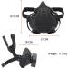 Oarea Tactical Half Face Gas Mask - Respiratory Protection with Exchange Filter for Military Airsoft & Paintball - MA-119-BK - Buy Online on GoSupps.com