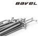 BaveL 36pcs Black Steel Spokes for Mountain Bike | 250mm-268mm with Nipples | MTB Essential - Buy Online on GoSupps.com
