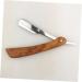 Minkissy Double Hairdresser Razor - Portable Vintage Men's Razor | Metal & Bamboo Shaving Tool for Stylish Grooming - Buy Online on GoSupps.com