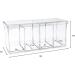Isaac Jacobs 4-Compartment Clear Acrylic Organizer with Lid (9â L x 3â W x 4â H)  Makeup Brush Holder  Sectional Tray  Storage Solution for Makeup  Crafts  Office Supplies & More (1  Clear) - Buy Online on GoSupps.com