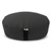 Bean Products Zafu Meditation Cushion - Round & XL Oval - Handcrafted in The USA with Organic Materials - Removable Cover for Easy Cleaning - Filled with 100% Organic Buckwheat Black - 10oz Cotton Canvas Oval XL - 14" x 18"