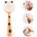 SOLUSTRE Manual Face Brush Household Facial Brush Face Exfoliator Face Washer Face Wash Brush Rose Gold Ribbon Facial Cleaning Brush Manual Facial Brush Miss Handheld Scrub Nylon - Buy Online on GoSupps.com
