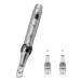Derma Pen Hair Beard Growth INCELLICE Microneedling Pen 0.25-2.0mm Adjustable 5 Speeds Wireless Use Professional Electric Beauty Pen for Face Skin Care with 2 Replacement Cartridges and USB Charger Dermapen P40-Gery