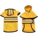 Lifeunion Dog Reflective Raincoat with Hood and Harness Hole - Waterproof Slicker Poncho for Small Medium Dogs - Medium Yellow - Buy Online on GoSupps.com