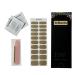 UV Gel Nail Foil Strips - 20 Thin Polish Strips Nail File & Cuticle Sticks | UVNAILS Shiny Gold - International Shipping Available - Buy Online on GoSupps.com