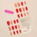 24Pcs/Set Press On Nails Long Red Love Sweet Nail Patch False Nails Acrylic Fake Nails Full Cover Nails Tips Artificial Finger Manicure Press on nails for Women and Girls - Buy Online on GoSupps.com