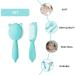 TOYANDONA 1 Set Baby Hair Brush and Comb Set for Newborns and Toddlers Baby Massage and Scalp Brush Ideal for Baby Cradle Cap Baby Shower Registry Gift Blue - Buy Online on GoSupps.com