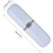 3 Pack Travel Toothbrush Case - Portable Plastic Toothbrush Holder for Camping & Business Trips - Buy Online on GoSupps.com