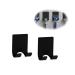 Funincrea shaver holder 2-pack razor holder for the shower multi-purpose self-adhesive stainless steel multi-purpose hooks for razors towel kitchens and bathrooms (black)