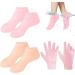 SHSHbuy 3 Pairs Moisturising Socks Silicone Feet Socks Silicone Pedicure Socks Gel Socks for Cracked and Dry Feet Exfoliating Hands for Dry Feet