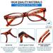 Suertree Reading Glasses +2.00 Magnification | Spring Hinge Computer Glasses for Men and Women | Black Square Presbyopic Reader Glasses - Buy Online on GoSupps.com