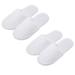 2 pairs of disposable spa shoes hotel house shoes foldable closed toes white slippers spa hotel guest slippers for salon spa party guests hotel travel suitable for most people