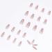 JUSTOTRY 24 Pcs Valentine's Day Pink Heart Press on Nails - Translucent Medium Ballerina False Nails for Women - Acrylic Coffin Nails with Glue for Nail Art - Buy Online on GoSupps.com