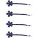 minkissy 4 Pairs Antique Hair Clips Women's Hair Accessories Silver Hair Clips Silver Headpiece Silver Tiara Vintage Bobby Flora Hair Barrette Fancy Side Clip Cut off Hairpin Bride Headgear - Buy Online on GoSupps.com