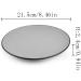 Serving Plates Frosted Disc Household Kitchen Restaurant Flat Plate Dinner Plate Dessert Plate Grey Simple Flat Plate Hotel Restaurant Commercial Disc for Appetizer Dinner and Desserts (Size : 003 - Buy Online on GoSupps.com