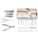 Nail Clipper Set 16-Piece Nail Clippers Set Stainless Steel Nail Clippers Pedicure Kit Nail File Nail Clippers Manicure Beauty Kit with Portable Fashion Bag (Gold) Nail Clipper Kit - Buy Online on GoSupps.com