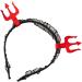 amangul Ox Horn Halloween Headband for Womens Girls Daily Wearing Halloween Party Fancy Dress Cosplay Hair Accessories(Red Three Pronged He) - Buy Online on GoSupps.com