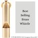 Premium Loudest Brass Emergency Whistle - One Piece Design for Outdoor Survival | Key-Chain or Neck Strap Attachment - Buy Online on GoSupps.com